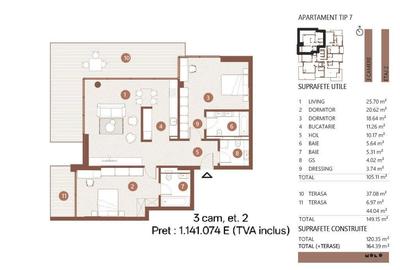 Apartament cu 3 camere în Floreasca - 12