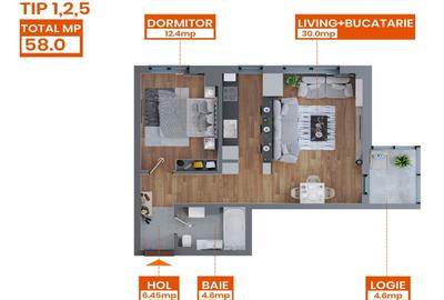 Apartament cu 2 camere în Păcurari - 12