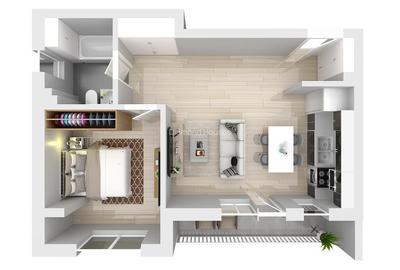 Apartament cu 2 camere decomandat în Central - 9