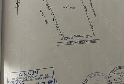 Teren de 2600 mp, în Ștefănești