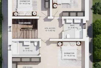 FUNDENI-DOBROESTI vilă DUPLEX de lux, P+ ET 1, 4 camere, teren 250 mp. - 14