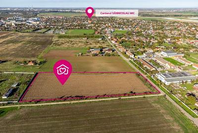 Teren de case în Sânnicolau Mic la 25 eur/mp - 1