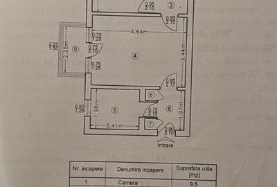 Apartament cu 2 camere semidecomandat, mobilat în Canta
