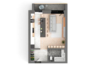 BRAUS CONFORT - Apartament Tip A – 1 Cameră - 5