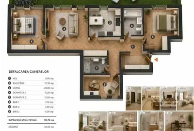 Apartament cu 4 camere semidecomandat în Calea Călărașilor - 9