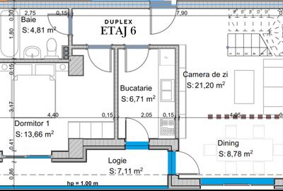 Duplex  / 114mp / etaj 6-7/ vedere panoramică / VertuCampus Universitate Duplex  / 114mp / etaj 6-7/ vedere panoramică / VertuCampus Universitate - 9