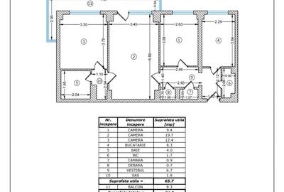 Apartament cu 3 camere semidecomandat în Banu Manta - 2