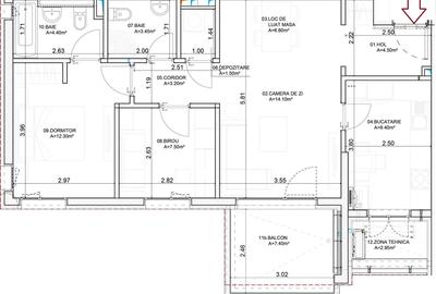 Apartament cu 3 camere semidecomandat, mobilat în Bd. Laminorului - 15