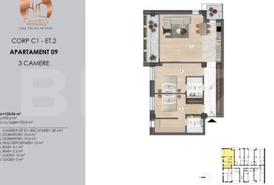 Apartament cu 3 camere decomandat în Central - 5