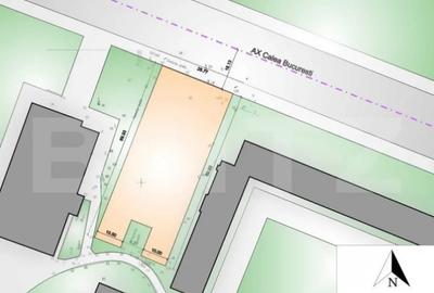 Teren de 1920 mp, în Calea București - 2