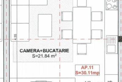 Garsonieră semidecomandată în Central