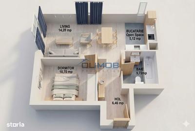 Apartament cu 2 camere în Nord - 7
