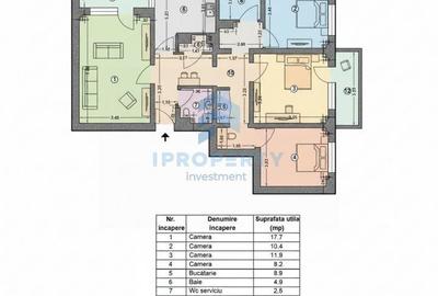 Apartament cu 4 camere în Tineretului