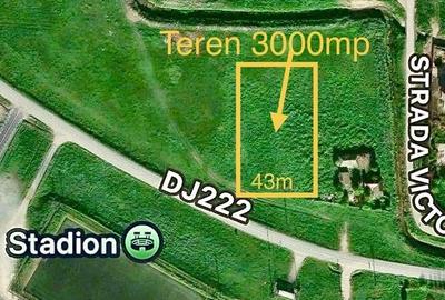 Teren de 3000 mp, în Mihail Kogălniceanu - 1
