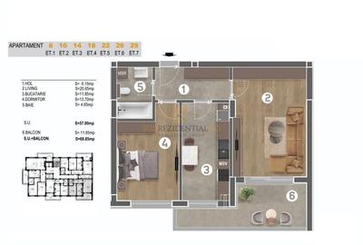 Apartament modern,2 camere,decomandat,acces rapid metrou Piata Sudului - 7