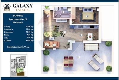 COMISION 0% Apartament 2 camere/ Tractorul / Galaxy Estates - 2