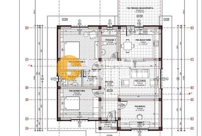 Casa invidiuala cu 4 camere si 2 bai - plan drept - 4