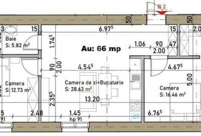 Apartament cu 3 camere semidecomandat în Central - 2