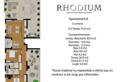 Apartament 3 camere, str. Cetății – Direct dezvoltator, 0% comision - 2