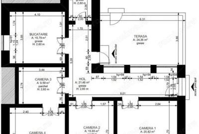 Casă cu 4 camere în Central - 3