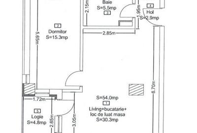 Apartament cu 2 camere în Dâmbul Rotund