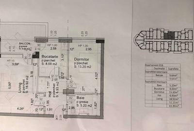 Apartament cu 2 camere decomandat în Tractorul - 8