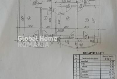 Apartament cu 3 camere decomandat, mobilat în Unirii - 20