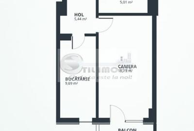 Apartament 1 cameră, 38,5 mp - construcție nouă 0% Comision - 4