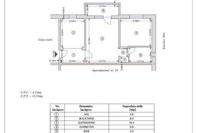 Apartament cu 2 camere semidecomandat, mobilat în Central - 9
