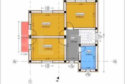 Casă cu 4 camere cu Teren 500 Mp în Central