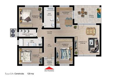 Casă cu 4 camere în Central - 7