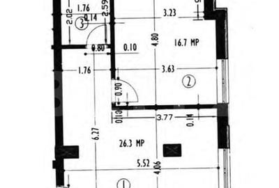 Apartament cu 2 camere semidecomandat în Mărăști - 2