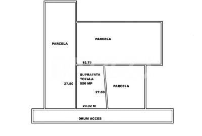 Teren intravilan de vanzare 550m front 21 m utilitati la 120m Cisnadie - 5