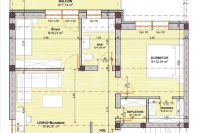 Apartament cu 2 camere semidecomandat în Central - 3