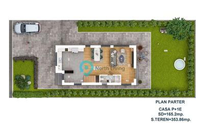 Casă individuală cu 4 camere cu Canalizare în Tunari - 19