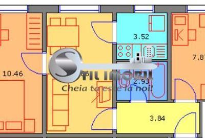 Apartament cu 3 camere nedecomandat în Tătărași