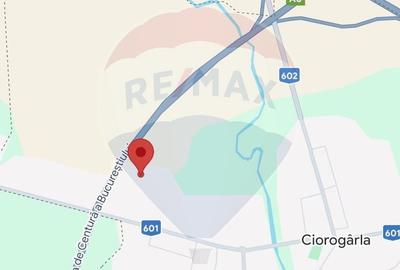 Teren 14.863mp, deschidere 42mp, acces 3 laturi - Ciorogarla, langa A0 - 11