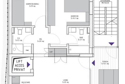 |Apartament Modern|3 camere|Dorobanti| - 16