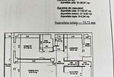 Apartament cu 3 camere decomandat în Central