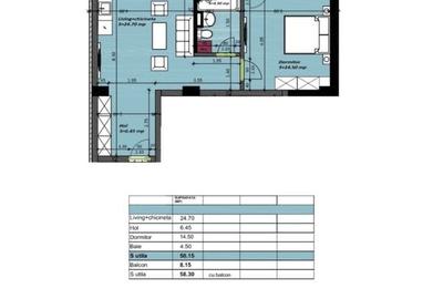 Apartament cu 2 camere semidecomandat în Sud-Est