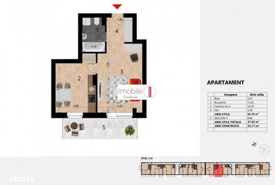 Apartament cu 2 camere în Zorilor - 3