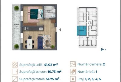 Apartament de 2 camere, prima linie la mare, Costinesti - 6