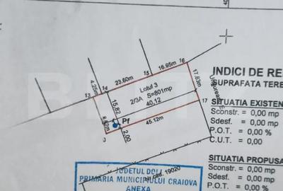 Teren de 801 mp, în Bariera Vâlcii - 2