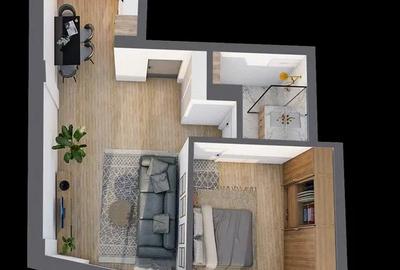 Apartamente cu 2 camere 52mp, Strada Paris