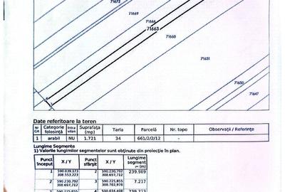 Teren de 1721 mp, în Vidra