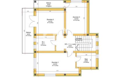 Casa individuala, 5 camere,119mp, Teren 500mp, Jucu de Mijloc, Panemar - 3