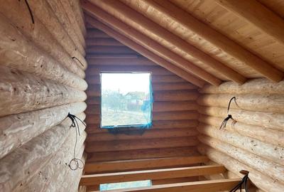 Doua cabane din bustean rotund, 120 mp utili, 1200mp teren, zona Balcesti - 16