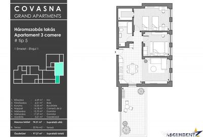 Apartament cu 18 camere decomandat în Central - 12