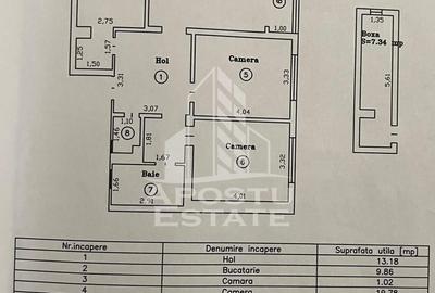 Apartament cu 3 camere decomandat, mobilat în Tipografilor - 18