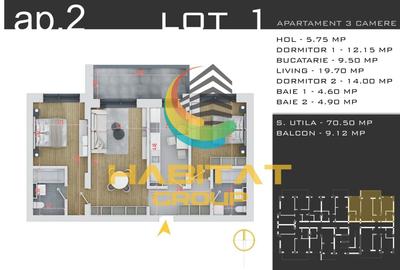 Apartament cu 3 camere decomandat în Theodor Pallady - 2